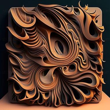 3D model abstract art (STL)